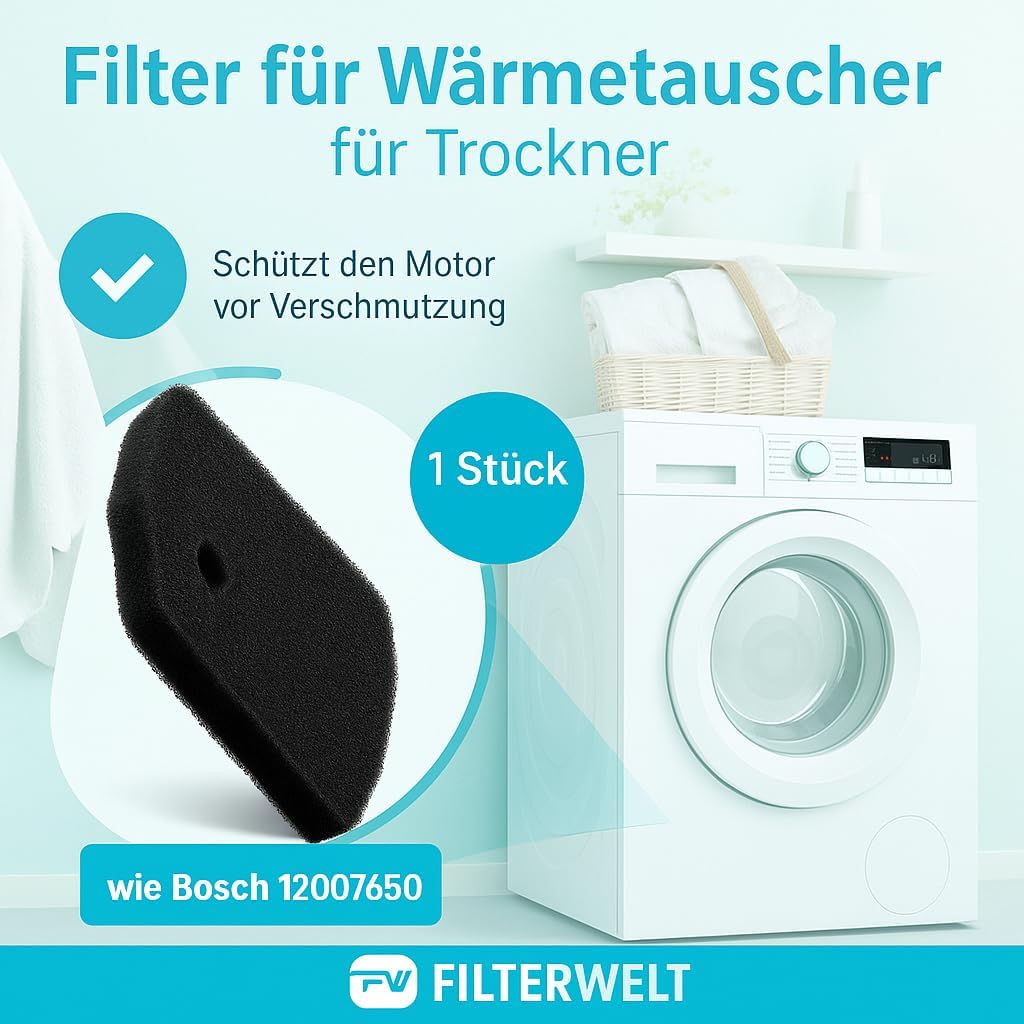 Filter 12007650 passt für Bosch Siemens Constructa Wärmepumpentrockner