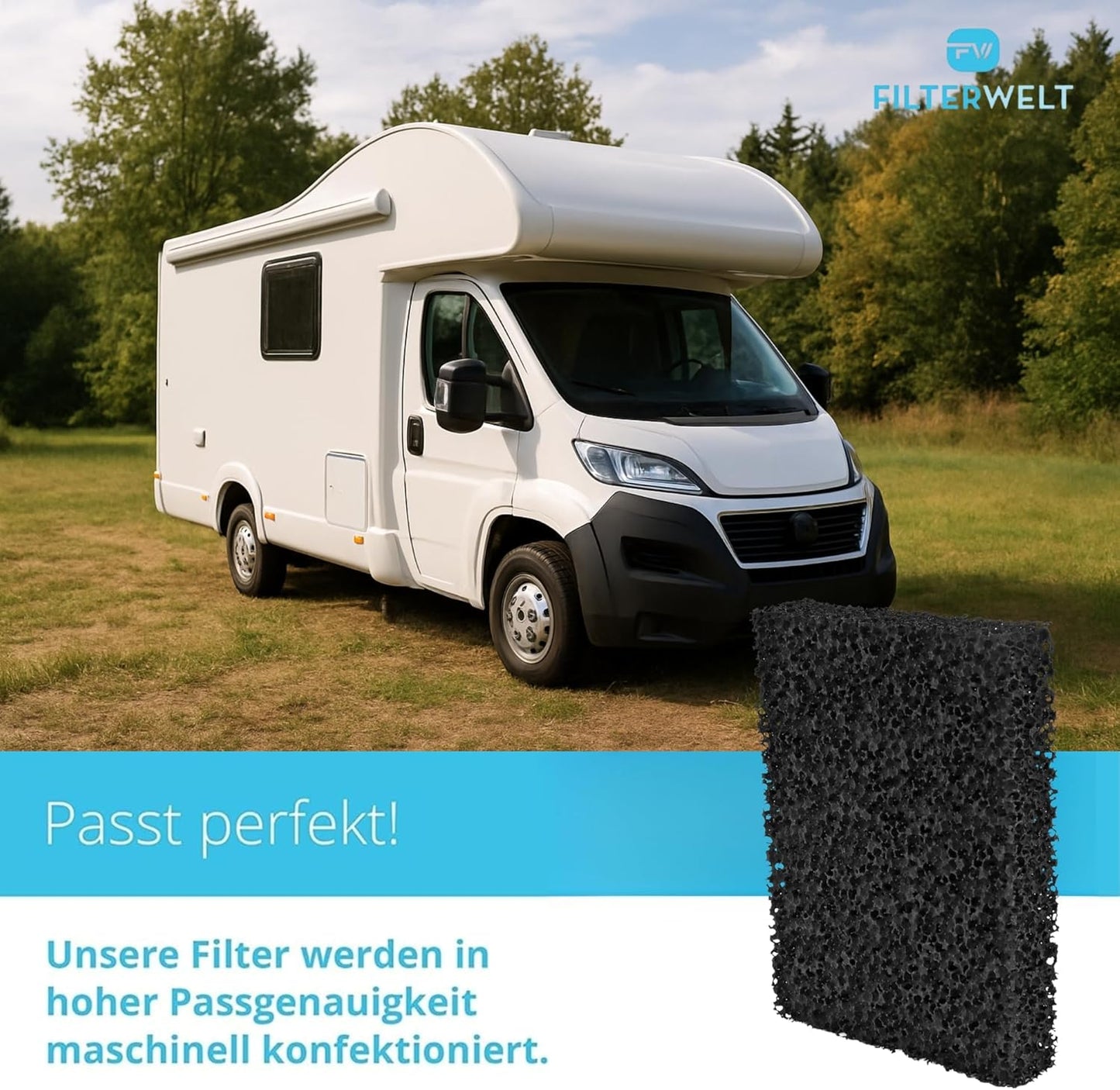 Aktivkohle‑Ersatzfilter passt für SOG Türvariante Typ 1 – Geruchsfilter Nr. 517 000 1