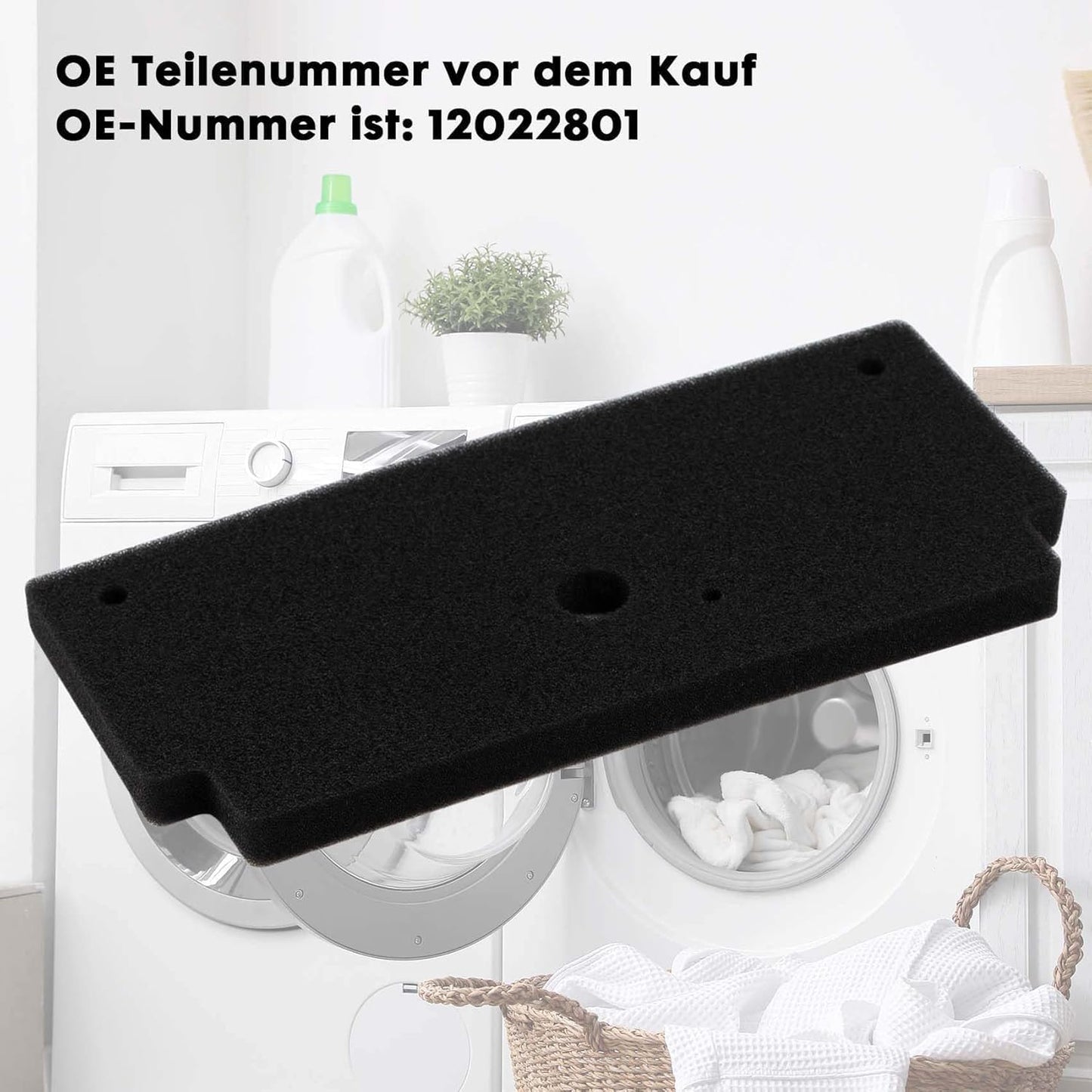 Schwammfilter 12022801 passt für Bosch Siemens Wärmepumpentrockner