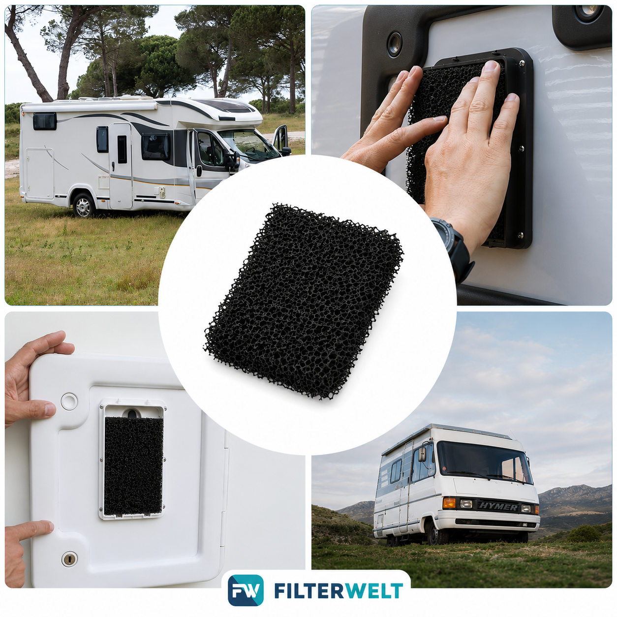 Aktivkohlefilter Filter passt für SOG 5170001 Abgassystem Thetford WC Entlüftung